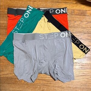 Men's Trunk Briefs - Gray, Green, Red, Yellow